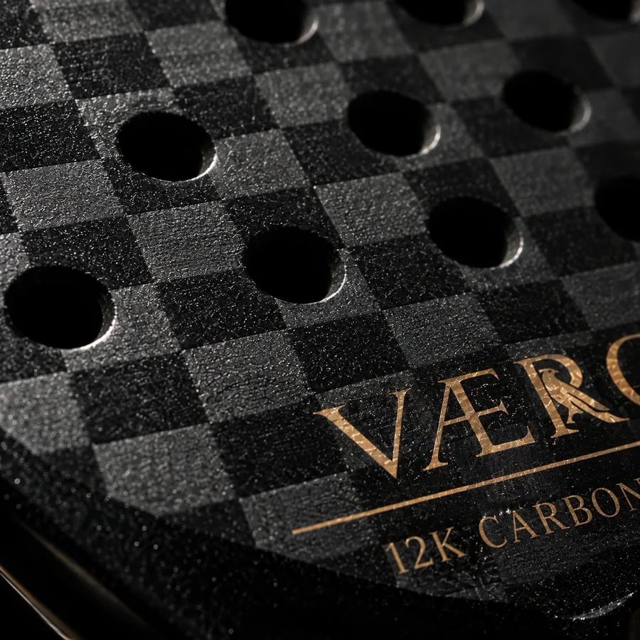 Close up of the 12K plain weave with its checkerboard pattern